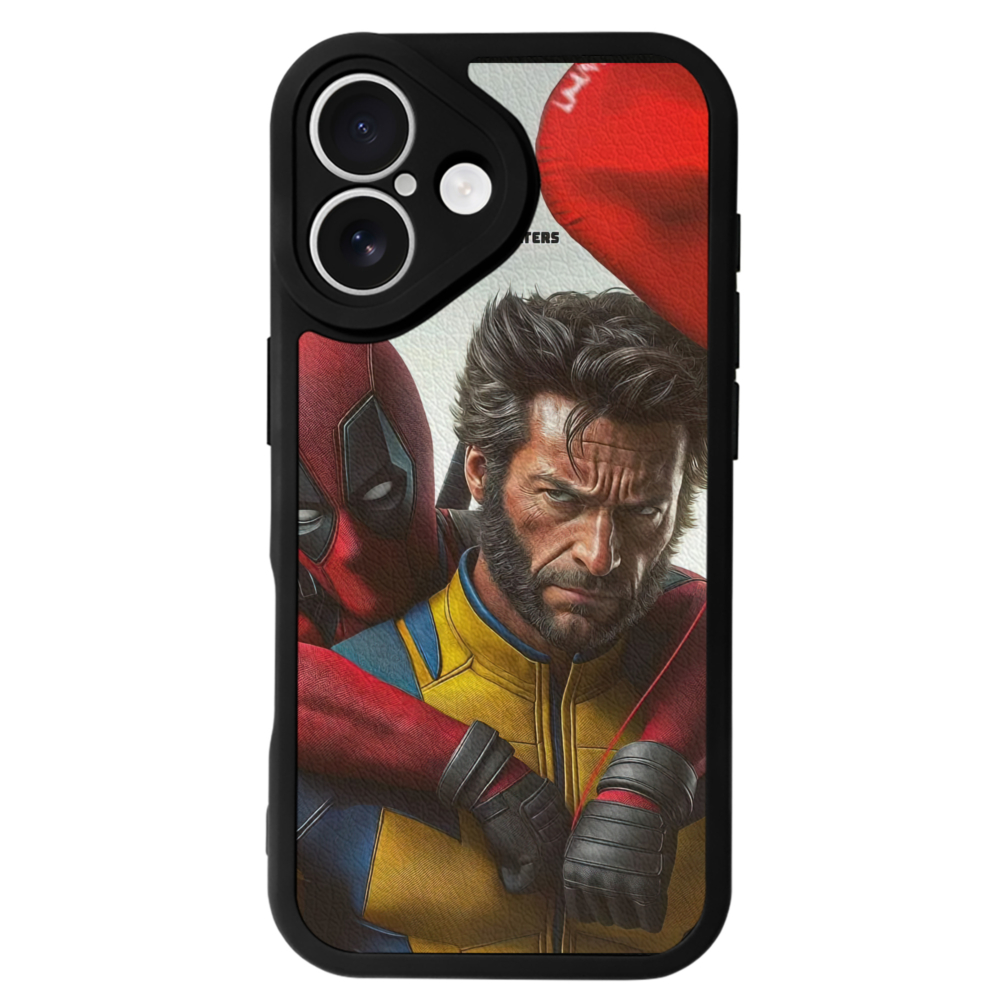 （画像用） Deadpool デッドプール 【iPhone 16シリーズ対応】シリコンスマホケース（レザー調） 材質：シリコン